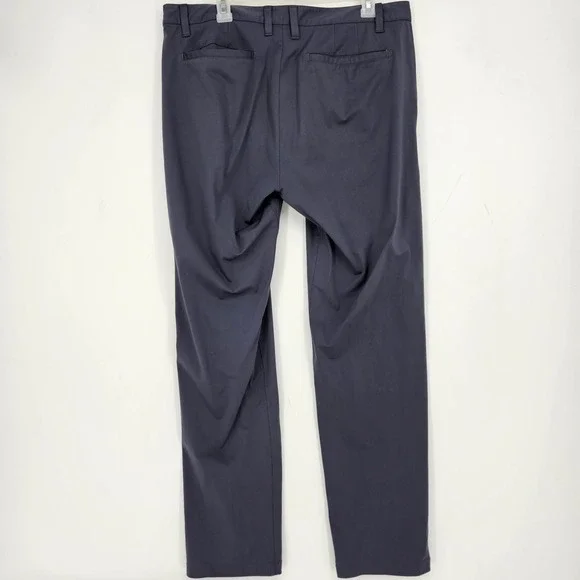 Rhone Commuter Pants Mens 35 Blue Stretch Chino Golf Trousers Preppy Performance - Picture 4 of 15